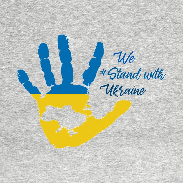 We stand with Ukraine, Fuck Putin, Stand with Ukraine, Stop War, Middle Finger, Anti Putin, Strong Ukraina T-Shirt, Save Ukraine, Peace by Sapfo